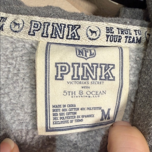PINK Victoria's Secret Gray Steelers nfl hoodie - Picture 3 of 6